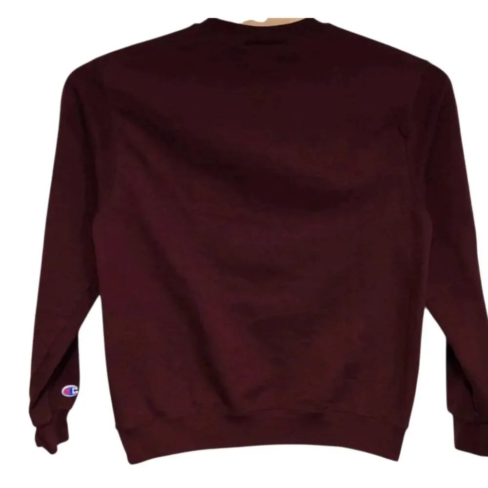 Harvard University Champion Sweatshirt Men's Medium Embroidered Felt Spell Out - Picture 3 of 10